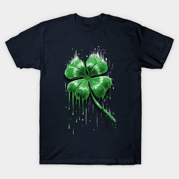 Four Leaf Clover T-Shirt by c0y0te7